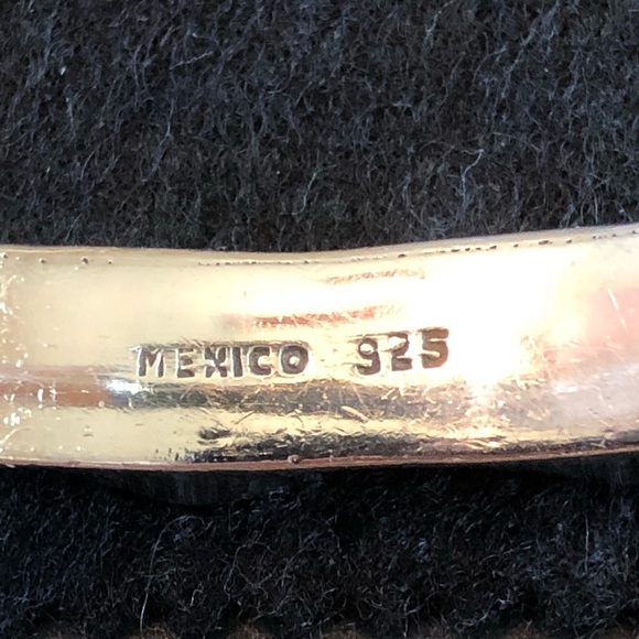 50 grams Artisan Solid Silver Wavy Scalloped Bangle Bracelet Mexico 925 - Picture 6 of 10